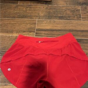 lululemon athletica Women's Red Athletic Shorts